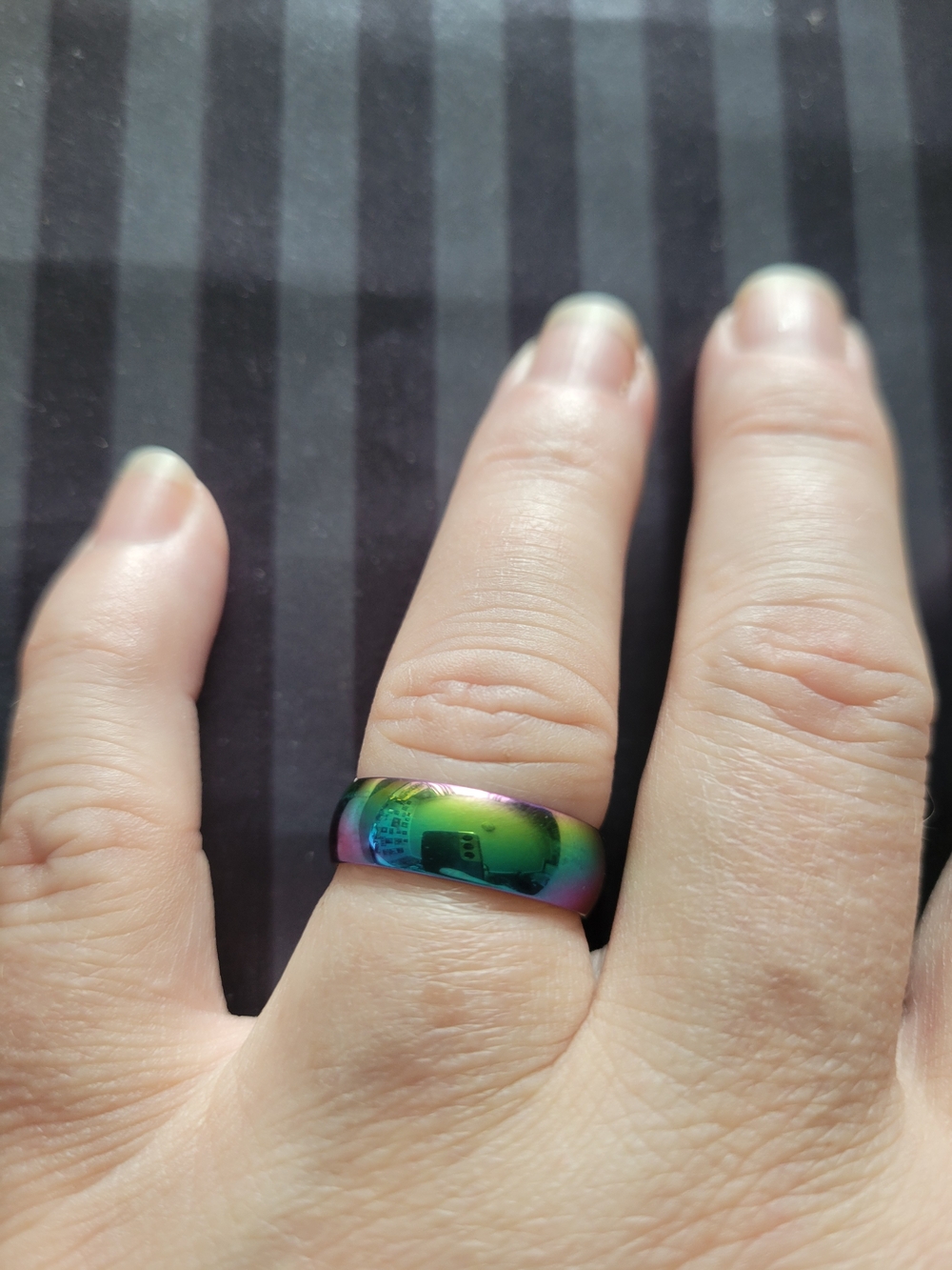 🖤NEW 🖤 Iridescent Rainbow Stainless Steel  Ring